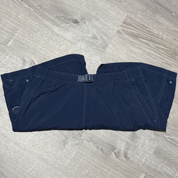 Columbia Men’s Cargo Swim Trunks Shorts M Navy Nylon Mesh Lined Outdoor Water - Picture 3 of 4